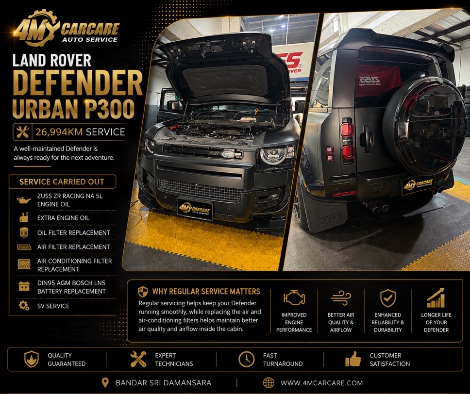 Land Rover Defender Urban P300 Service (26,994 KM · Sri Damansara)