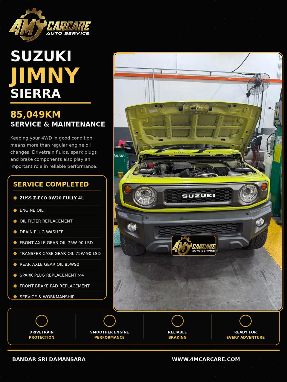 Suzuki Jimny Sierra Full Service (85,049 KM · Sri Damansara)