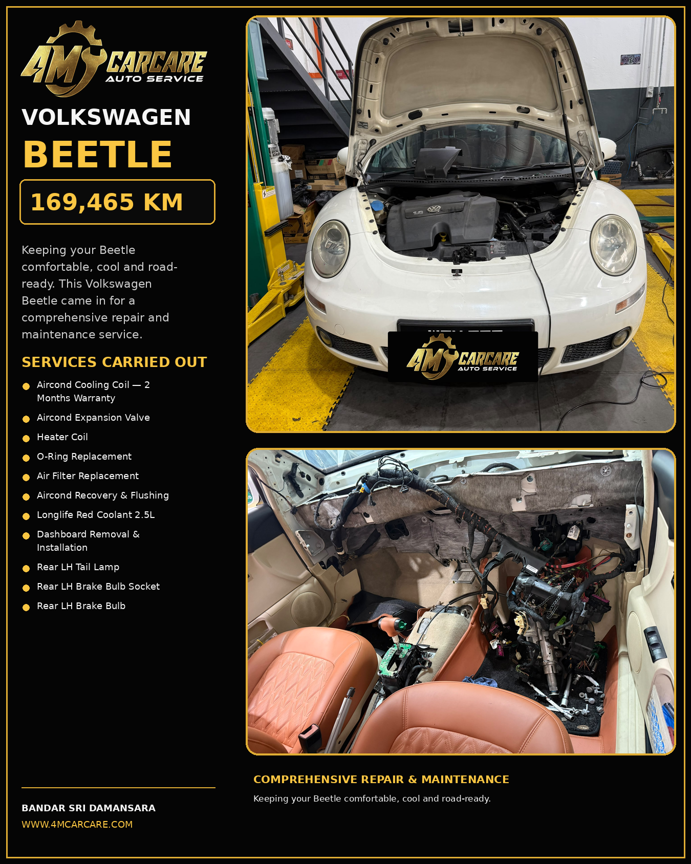 Volkswagen Beetle Aircond & Service (169,465 KM · Sri Damansara)